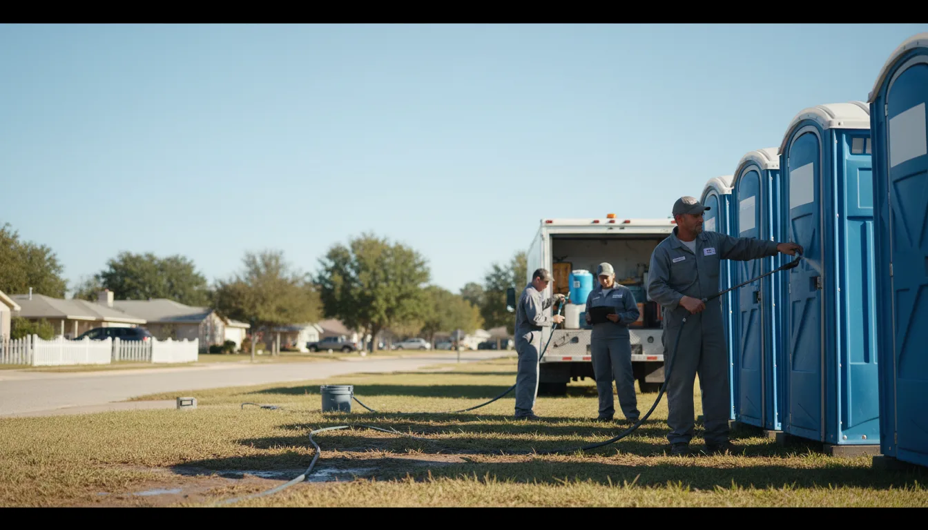 Long-Term Portable Toilet Rental in Oakwood, TX near me